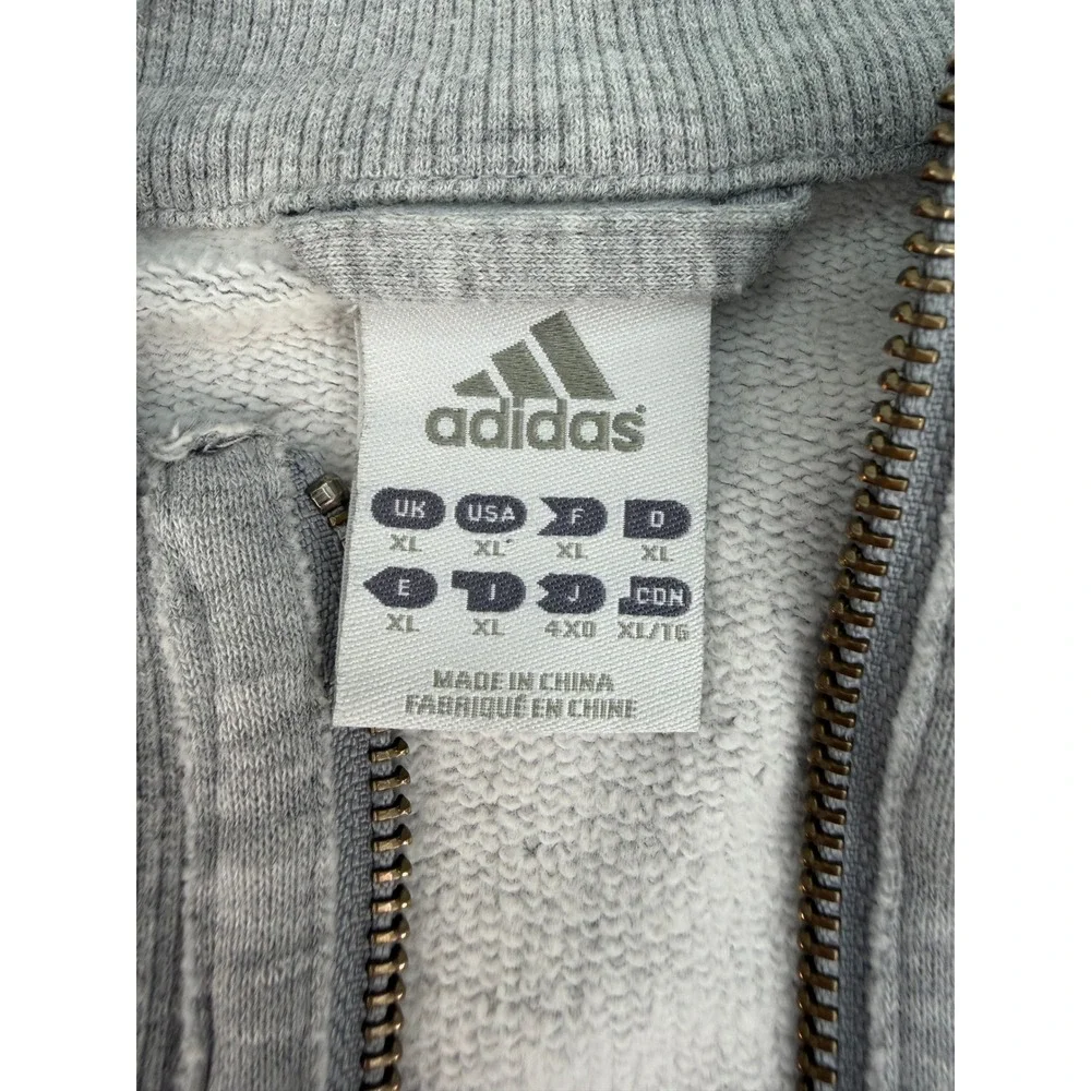 Vintage Adidas Liverpool FC Track Jacket Mens XL Gray Burgundy Full Zip Soccer